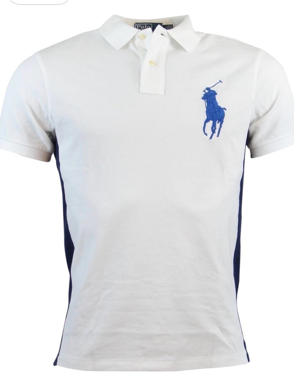 Polo by Ralph Lauren White Polo with Navy Pony Logo - Picture 3 of 17